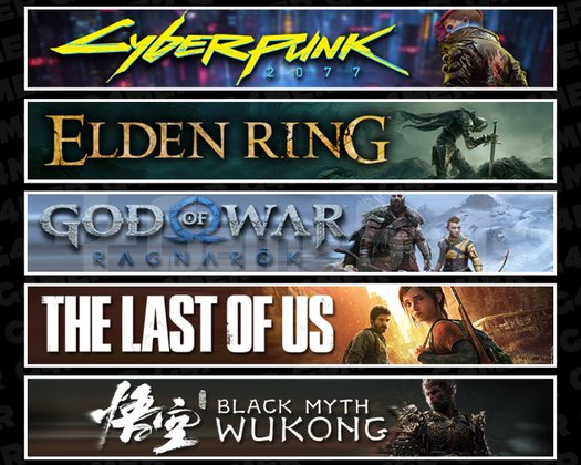 Cyberpunk + Elden + Ragnarök + TLOU1 + Wukong