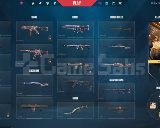 Skinli Plat valorant hesabı