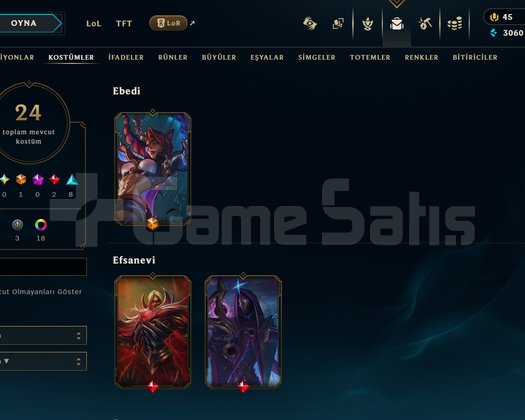 60 wr 4 yıllık carry main hesap