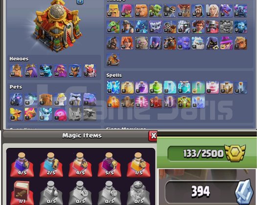 TH 16 - 190 Level - 333 Elmas - 9 Kostüm - UCUZ