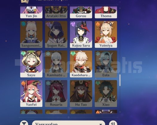 Ar 55 Tartaglia+ 8 5star karakter