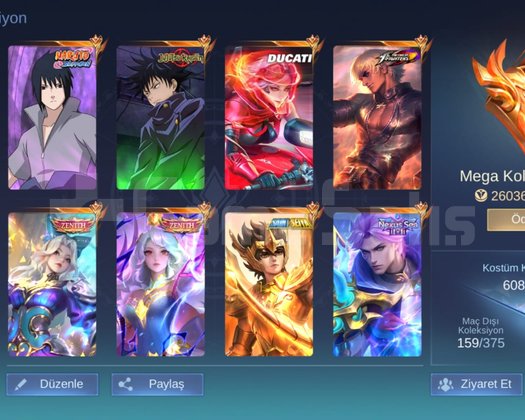 608 KOSTÜM MEGA 1. x5 LEGEND x5 KOFF x14 LUCKYBOX