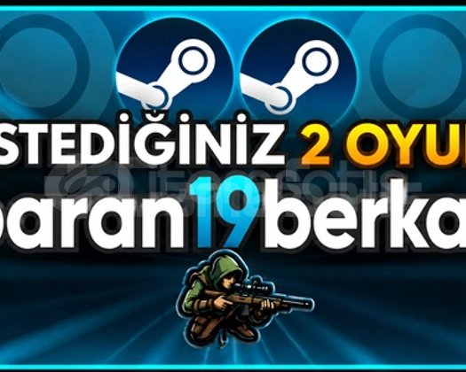 İstediğiniz 2 oyun anında teslimat 7/24