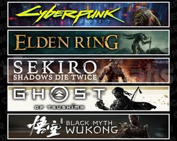 Cyberpunk + Elden + Sekiro + Tsushima + Wukong