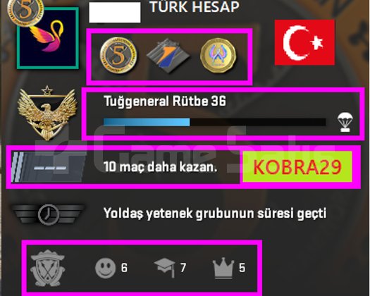 TR HESAP+FACEİT+ 3 MADALYA 50 WİN 157 SAAT SEÇKİN