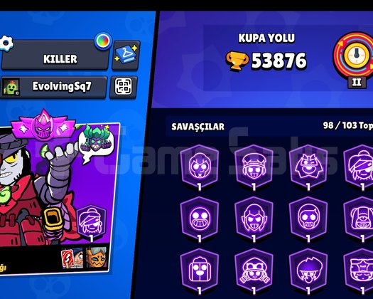 54k 98 karakter brawl stars hesabı