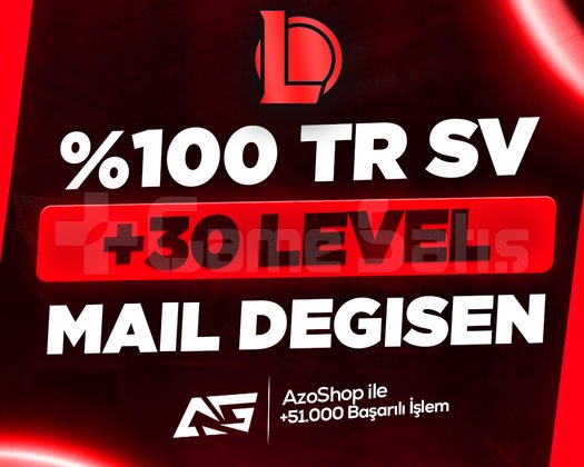 TR SERVER 30 LVL UNRANKED MAİL DEĞİŞEN