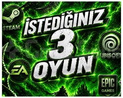 İSTEDİĞİNİZ 3 OYUN + OTO TESLİMAT + GARANTİ