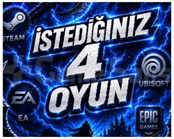 İSTEDİĞİNİZ 4 OYUN + OTO TESLİMAT + GARANTİ