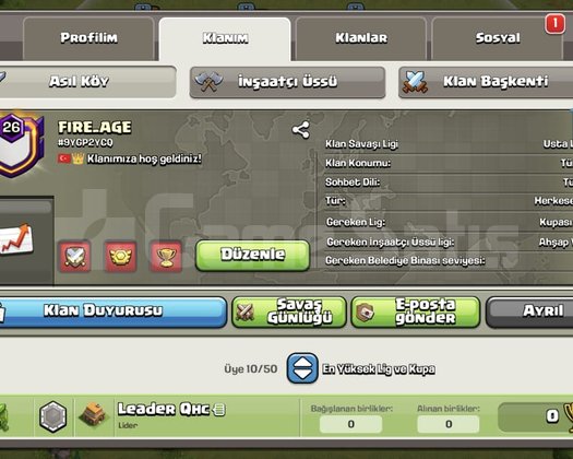 27 SEVİYE EFSANE KLAN