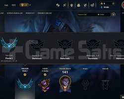 EUW/PLAT 1 /75 WR +30 -10/D1-MASTER ELO HESAP