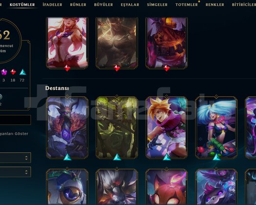 209 LEVEL - 162 KOSTÜM - UNRANKED +35,000 SATIŞ