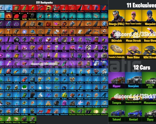 184 Skinli, Full Omega ve 10+ Exclusives  Ömürlük