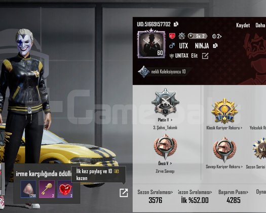 PUBG Mobile 30 koleksiyonlu
