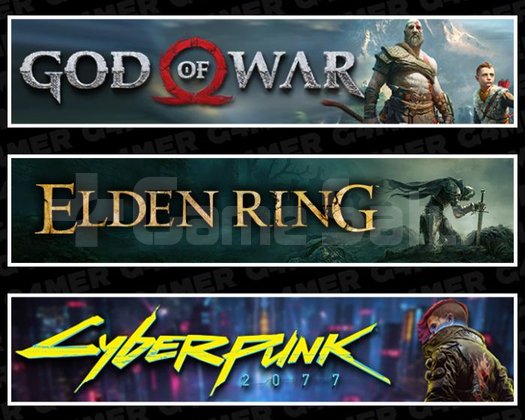 God Of War +Elden Ring +Cyberpunk 2077