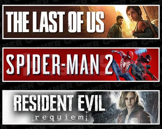 Last Of Us 1 +Spider-Man 2 +RE Requiem