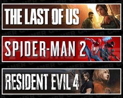 Last Of Us 1 +Spider-Man 2 +Resident Evil 4