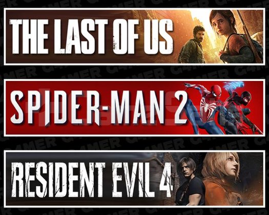 Last Of Us 1 +Spider-Man 2 +Resident Evil 4