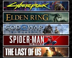 Cyberpunk +Elden +Ragnarök +Spider 1 +TLOU1