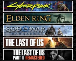 Cyberpunk +Elden +Ragnarök +TLOU1 +2