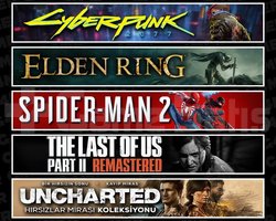 Cyberpunk +Elden +Spider 2 +TLOU2 +Uncharted