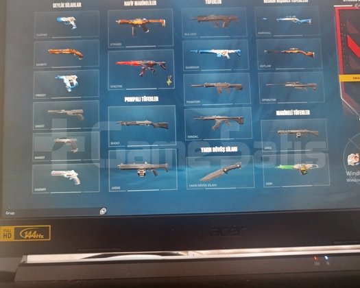 Mainlenmelik 375 vp Baatle pas Skinli ranked hazır