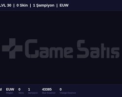 EUW / 30 LVL + 0 SKİN + FRESH + 43K ÖZ