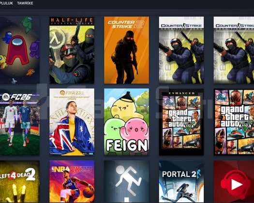 STEAM hesabı FC26 VE FIFAW 23