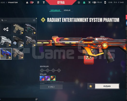 7 BIÇAK 7 VANDAL 7 PHANTOM HER SİLAHTA SKİN VAR