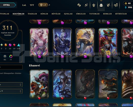 LOL VALO COK KOSTUMLU BİR HESAP + RANKLARI YUKSEK
