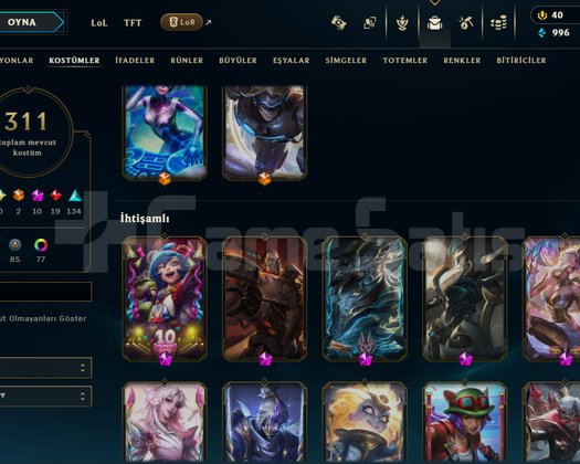 LOL VALO COK KOSTUMLU BİR HESAP + RANKLARI YUKSEK