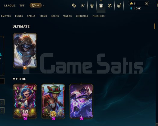 TR 192 Kostüm 172 Şampiyon Unranked Hesap