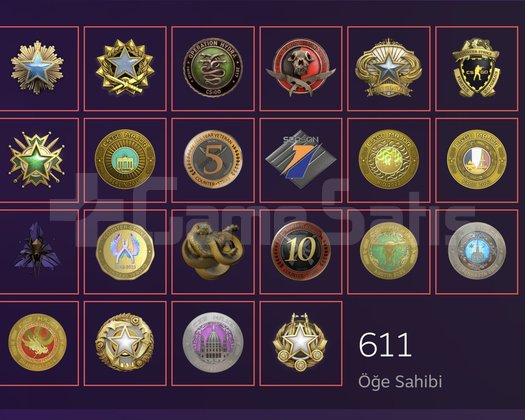 23 MADALYA /113 LVL STEAM HESABI/ 173 OYUN