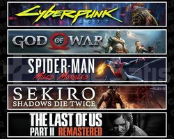 Cyberpunk +GOW +Miles +Sekiro +TLOU2