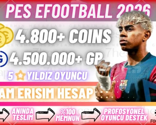 ANDROID 4800 COIN + 4.5M GP -TAM ERİŞİM HESAP