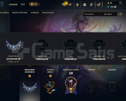 EUW GÜMÜŞ 3 FRESH - 1 OYUN OYNANMIŞ