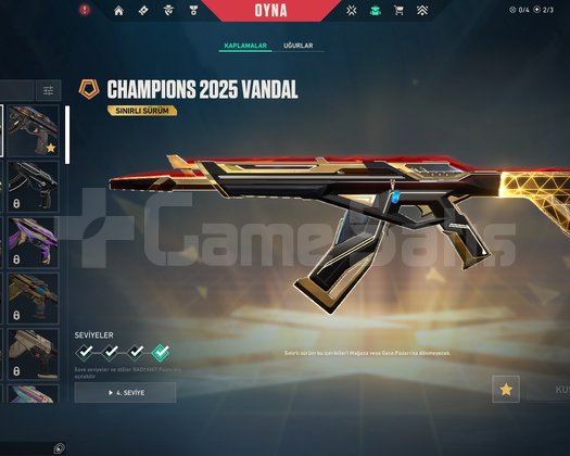 CHAMPIONS 2025 KELEBEK BIÇAK VE 2025 VANDAL HESAP