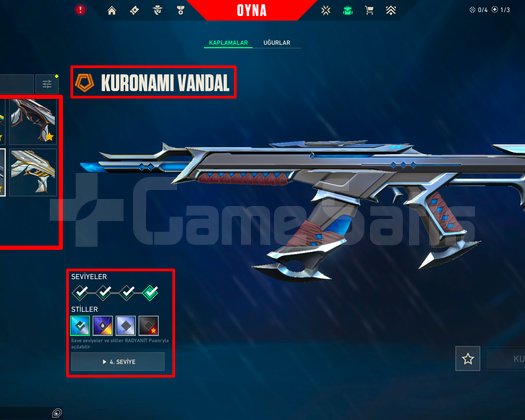 78 SEVİYE + KARAÇALI + 5 VANDAL / KURONAMİ + MAİL!