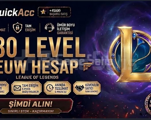 EUW + UNRANKED + MAİL DEĞİŞEN + HANDMADE HESAPLAR