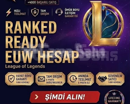 EUW + RANED READY + MAİL DEĞİŞEN + HANDMADE HESAP
