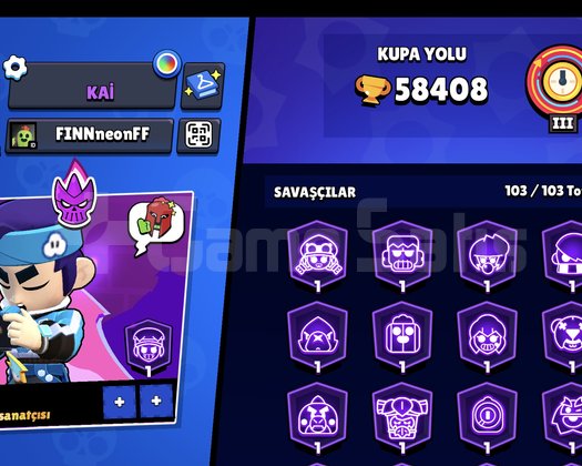 58K 300 kostümlu MARS3 şöhretine sahip hesap