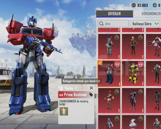 TRANSFORMERSLAR- KUZGUN - 49 DESTANSI - 14 YÜKSELT