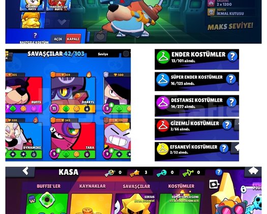 Uyguna Kasılmalık Brawl Stars Hesabı