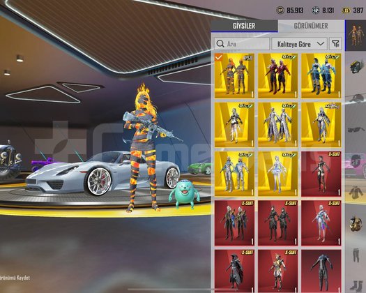 NİHAİ MUMYA ARAÇ GALERİ LOBİLİ FULL PORSCHE