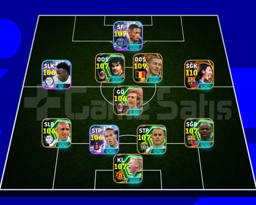 3330+ eFootball Dolu Hesap ShowTime,Potw,SuperLig