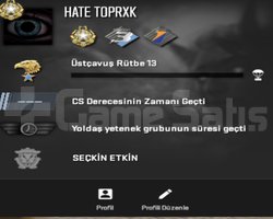 CS 2 + SEÇKİN + 3 MADALYA + RÜTBE 13