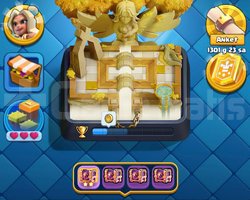 Clash Royale 9k kupa 120/121 karakter f/p hesap