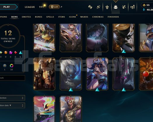 EUW D4 - 12SKIN -49K M.Ö - D2 98LPDEN ERIME