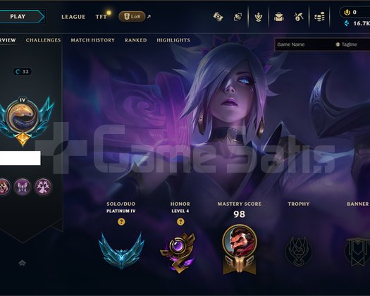 EUW/ PLAT 4 +30 - 10 FRESH HESAP !