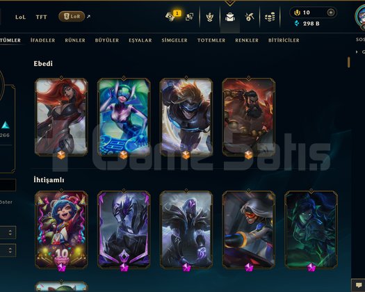 553 KOSTÜM 298K ÖZ 996 LVL EFSANE DOLU MAİL HESAP